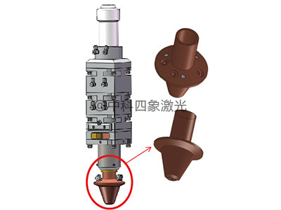圓光斑同軸熔覆頭